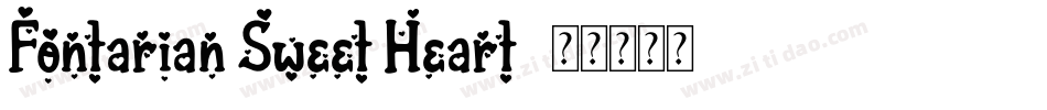 Fontarian Sweet Heart字体转换